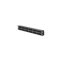 Panel de Parcheo Modular Mini-Com (Sin Conectores), Plano, Blindado, Alta Densidad, de 48 Puertos, 1UR
