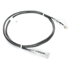 Cable de Parcheo Slim UTP Cat6 - 1 Metro (3.28 Pies), Negro, Diámetro Reducido (28 AWG)