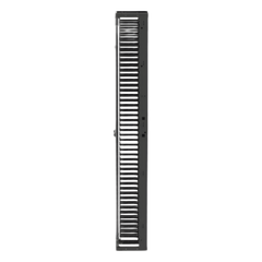 Organizador Vertical PatchRunner™, Sencillo (Solo Frontal), Para Rack Abierto de 45 Unidades, 8 in de Ancho, Color Negro