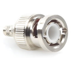 Conector BNC Macho de Anillo Plegable para Cable LP-195, LP-142, LMR-195, RG-58/U, RG-142/U, Níquel/ Oro/ Delrin.