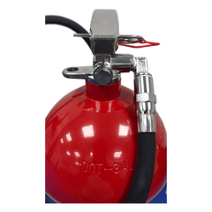 Extintor de dióxido de carbono CO2, para fuegos clase B y C, listado UL, 15 lb (6.8 kg).