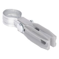 Aislador de Paso o Esquina con Abrazadera / 1 Pulgada (25 mm) / Resina Virgen 100% / Anti-Arqueo / Acero Galvanizado / Poste Cerco Eléctrico