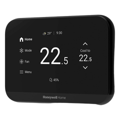 Termostato inteligente con pantalla táctil de 4.3 pulgadas, WiFi, Bluetooth y Matter, para bomba de calor 3H/2C o sistema convencional 2H/2C, color negro