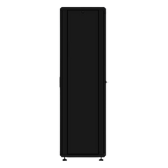 Gabinete rackeable de piso de 42U, compatible con estándar 19 pulgadas, equipado con puerta frontal de cristal para una mejor visibilidad y presentación profesional
