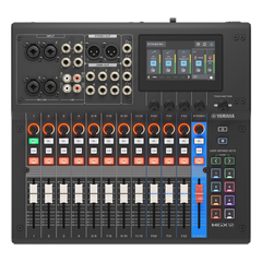 Consola Digital de Audio | 12 Canales | Pantalla Táctil 4.3in | Entradas de Mic/Line y Estéreo | Salidas Análogas y USB | Pads configurables | DSP | Entrada Bluetooth | Grabación Multipista | Color Negro