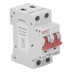 Protección Térmica/ Interruptor 2P, 32A, Corriente Directa 800 Vcc para Aplicación Fotovoltaica Montaje Riel DIN