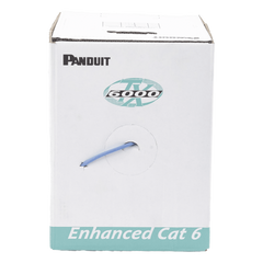 Bobina de Cable UTP 305 Metros (1000 Pies) de Cobre, TX6000™ PanNet, Reelex, Azul, Categoría 6 Mejorado (23 AWG), PVC (CM), de 4 Pares