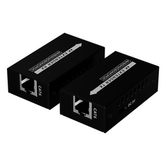 Kit extensor HDMI de tamaño mini | 4K60Hz a 60 metros | Solo requiere alimentación TX | Sobre CAT6/CAT6A/CAT7 |