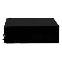Panel de Distribución de Fibra Óptica, Acepta 8 Casetes QuickNet o Placas FAP/FMP con Panel CFAPPBL2 (No Incluido), Bandeja Fija, Hasta 192 Fibras, Color Negro, 2UR