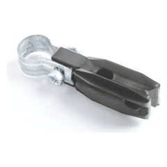 Aislador de Paso o Esquina con Abrazadera / 1 Pulgada (25 mm) / Resina Virgen 100% / Anti-Arqueo / Acero Galvanizado / Tubería de Malla Ciclónica