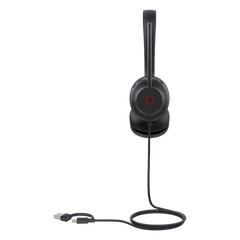 Auriculares Yealink UH35 Dual con cancelación de ruido para UC Cancelación de ruido USB-C/A con indicador de ocupado