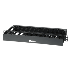 Organizador de Cables Horizontal PatchLink, Doble (Frontal y Posterior), Para Rack de 19in, 1UR