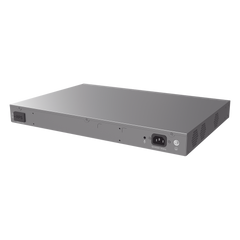 Switch Capa 3 PoE+ Administrable / 24 puertos 10/100/1000 Mbps + 4 Puertos SFP+ de 10 Gigabits / Hasta 360W / Compatible con GWN Cloud.