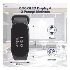 Reloj Buscador TD112 IPX7 / Resistente al Agua / Pantalla OLED / 180mAh / 48 Horas Standby / 80-100m Distancia de Recepción / Compatible con 50 Botones TD009 y T114 / 7 Idiomas / Almacenamiento de 10 Mensajes