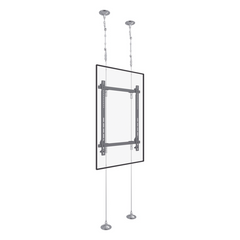 Montaje Cableado de Acero| Suelo a Techo| Capacidad Máx. de Carga 30kg| Para Pantallas de 32" ~ 75"| VESA 400 x 600