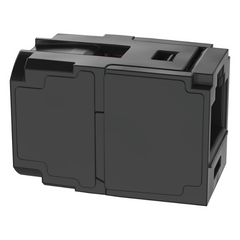 Módulo Acoplador RJ45 a RJ45, Mini-Com, Categoría 6A, Color Negro