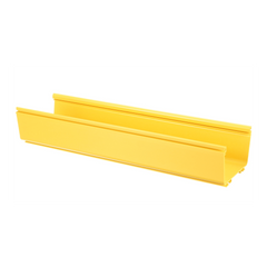Canaleta FiberRunner™ 6X4, de PVC Rígido, Color Amarillo, 3 m de Largo