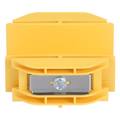 Union Recta "Cople", Para Canaleta FiberRunner™ 2X2, Color Amarillo