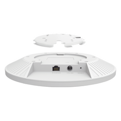 Access Point Wi-Fi 6 / AX6000 Dual-Band 8-Stream / Montaje en Techo / 4804 Mbps en 5 GHz + 1148 Mbps en 2.4 GHz / Puerto 2.5G PoE / 160 MHz, MU-MIMO, OFDMA, 1024-QAM / Gestión Cloud Omada SDN