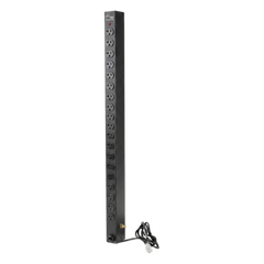 PDU Vertical para Rack con 18 Tomas NEMA 5-15R, 15A, 1.22 m (48 in) de Altura, Acero Color Negro