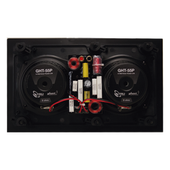 altavoces de montaje en la pared | woofers dobles de 5in | tweeter de 1in | 100W | 8ohms