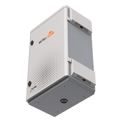 Gabinete de Acero Ventilado para Exterior 380 x 660 x 240 mm con Rieles DIN y 4 Placas Laterales para Montaje de Equipos por Fuera