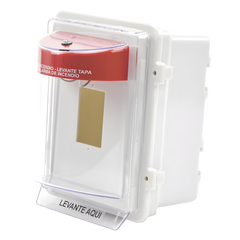 Protector Universal para Estación Manual, Fabricado en Policarbonato Súper Fuerte Para Uso en Exterior