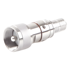 Conector UHF Macho Plegable con Pin Cautivo para cables RG8