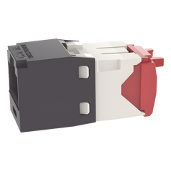 Conector Jack RJ45 Estilo TG, Mini-Com, Categoría 5e, de 8 Posiciones y 8 Cables, Color Negro