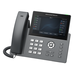 Teléfono IP Wi-Fi, Grado Operador, 12 líneas SIP con 6 cuentas, pantalla táctil 7", puertos Gigabit, Bluetooth, PoE, codec Opus, IPV4/IPV6 con gestión en la nube GDMS