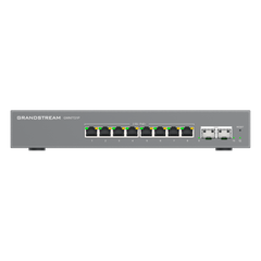 Switch L2 Lite Administrable de 10 Puertos / 8 Puertos Ethernet 2.5 Gigabits / 2 Puertos SFP+ 10 Gigabits / PoE+ 802.3af/at / VLAN 802.1Q / QoS / IGMP Snooping / Montaje en Escritorio o Pared