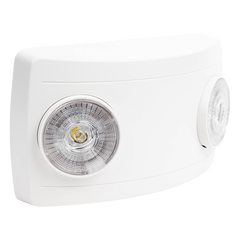 Luz de Emergencia LED / Doble LED 1W 150 lúmenes / Batería Ni-Cd 3.6V 900mAh / 90 min Autonomía / Voltaje Universal 127-240 VAC / UL 5VA / Blanco