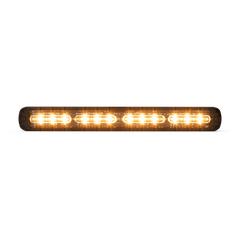 Luz de Advertencia Giga Thin de 48 LED, Quadcolor Rojo/Azul/Ambar/Blanco ,11 Pulgadas, Con Funcionalidad de Director de Trafico