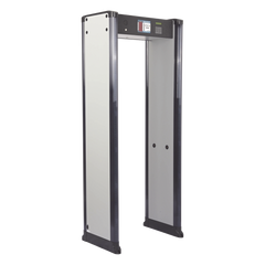 Arco Detector de Metales de 18 Zonas con Anclaje para Fijarse al Piso. Incluye Sensor IR para evitar falsas Alarmas / Certificado por la Administración Federal de Aviación de EE. UU. (FAA)