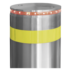 Bolardo Hidráulico Antiembestida 220 mm × 600 mm / Acero Inoxidable 304 / 200,000 J de Resistencia al Impacto / Bomba Hidráulica Integrada / Ciclo de 4 seg / 100 Ciclos por Hora