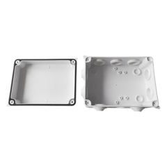 Caja de Derivación-Conexión para Exterior IP65 con 10 Entradas / 150 x 110 x 70 mm (5.9 x 4.3 x 2.8 in) / Sellado Seguro con Empaque + 4 Tornillos / Resiste Agua, Polvo y Sol Directo