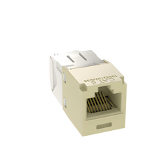 Conector Jack RJ45 Estilo TG, Mini-Com, Categoría 6, de 8 Posiciones y 8 Cables, Color Marfil