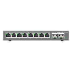 Switch L2 Lite Administrable de 10 Puertos / 8 Puertos Ethernet 2.5 Gigabits / 2 Puertos SFP+ 10 Gigabits / VLAN / QoS / Montaje en Escritorio o Pared / Compatible con GDMS