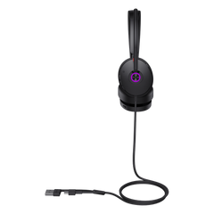Auriculares Yealink UH48 Dual con cancelación de ruido activa por IA para Microsoft Teams, USB-C/A e indicador de ocupado