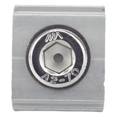 Conector N con tornillo para fijación en riel 5 y 8