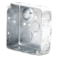 Caja Cuadrada 4 x 4"/ Profundidad 1- 1/2"/ Cuenta con 11 Entradas de 1/2" y 6 de 3/4"..