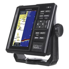 Plotter de Navegación GPSMAP 585 Plus / Pantalla 6" WVGA / Sonar CHIRP 600W / ClearVü Scanning Sonar / Compatible GPS-GLONASS-BeiDou / Quickdraw Contours / 2 Ranuras SD / IPX7 / Multiidioma