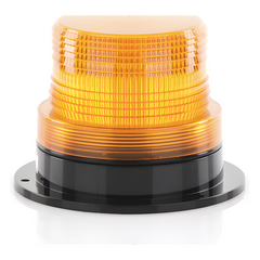 Burbuja Brillante de Larga Vida Útil, con 8 LEDs Color Ambar, Domo Ambar, 110 Vca