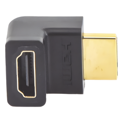 Adaptador HDMI de 90 Grados Macho a Hembra / Hacia Arriba / HDMI 2.0 4K@60Hz / Proporciona Flexibilidad Sin Doblar los Cables HDMI