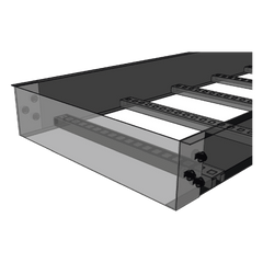 Placa de Cierre para Escalera de Aluminio / Peralte 3 1/4" / Ancho 12" / Incluye Tornillería (CHPCE314X12AK)