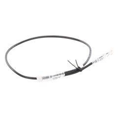 Cable de Parcheo Slim UTP Cat6A - 0.5 Metros (1.64 Pies) Negro, Diámetro Reducido (28 AWG)