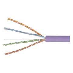 Bobina de Cable UTP Reelex, de 4 Pares, Alto Desempeño Cat6, LS0H (Bajo Humo, Cero Halógenos), Color Violeta, 23 AWG, 305 Metros (1000 Pies)