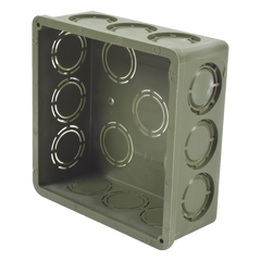Caja Cuadrada de 1/2" - 3/4" para PVC Conduti Pesado.
