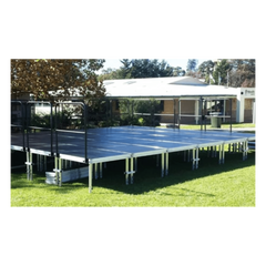 Tarima Modular para Escenario | 2m x 1m | Aluminio con Superficie Antideslizante | No incluye patas