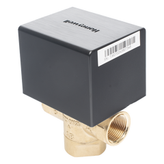 Válvula de control eléctrica de 3 vías para fancoil, retorno por resorte, normalmente cerrada, 110 V CA, DN20 (3/4"), conexión NPT